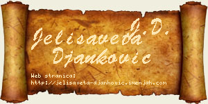 Jelisaveta Đanković vizit kartica